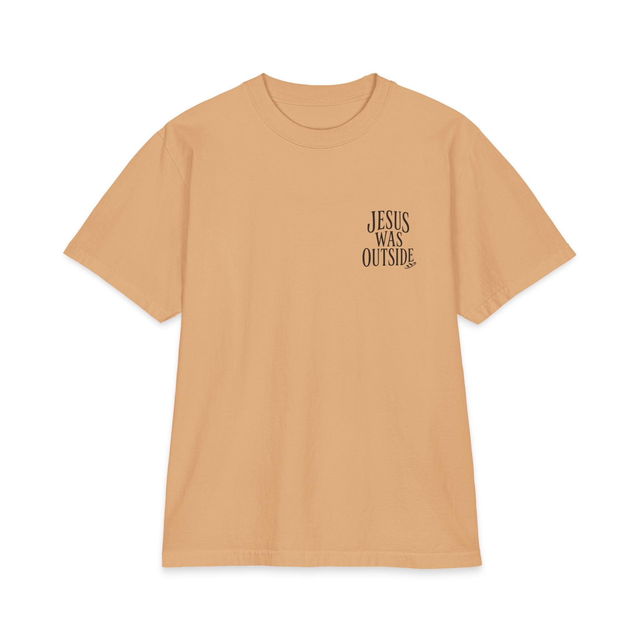 JESUS WAS OUTSIDE Tee Khaki