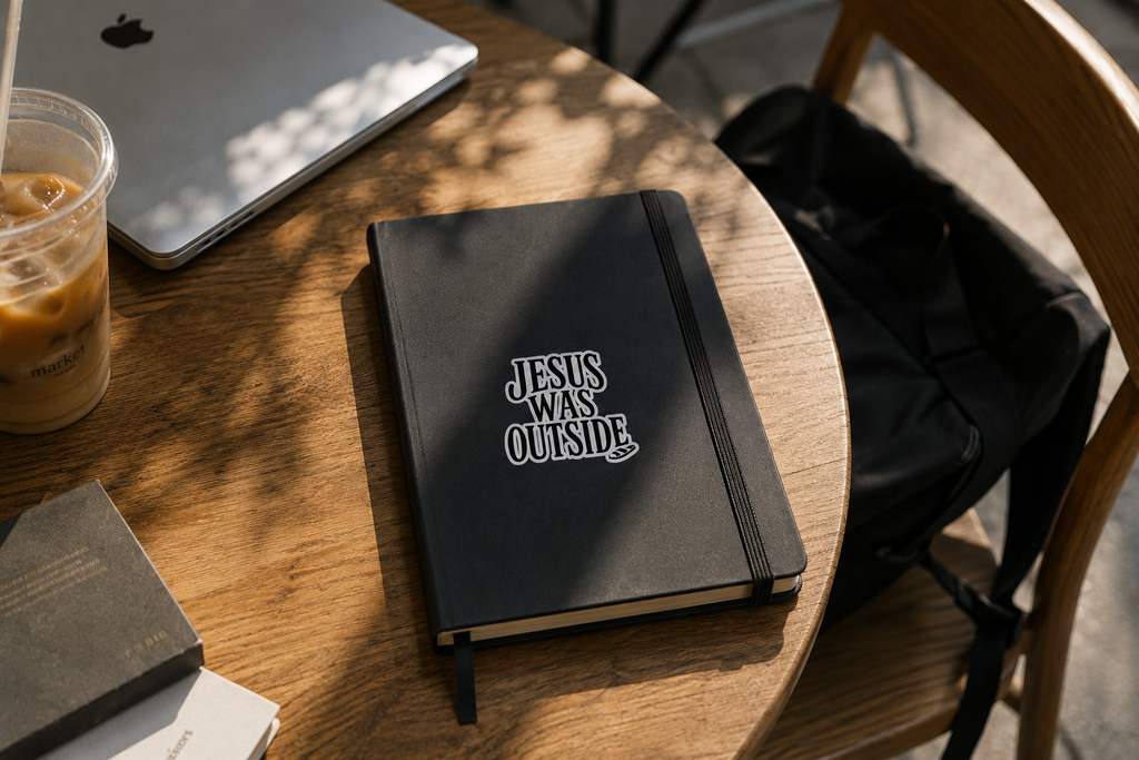 JESUS WAS OUTSIDE Sticker