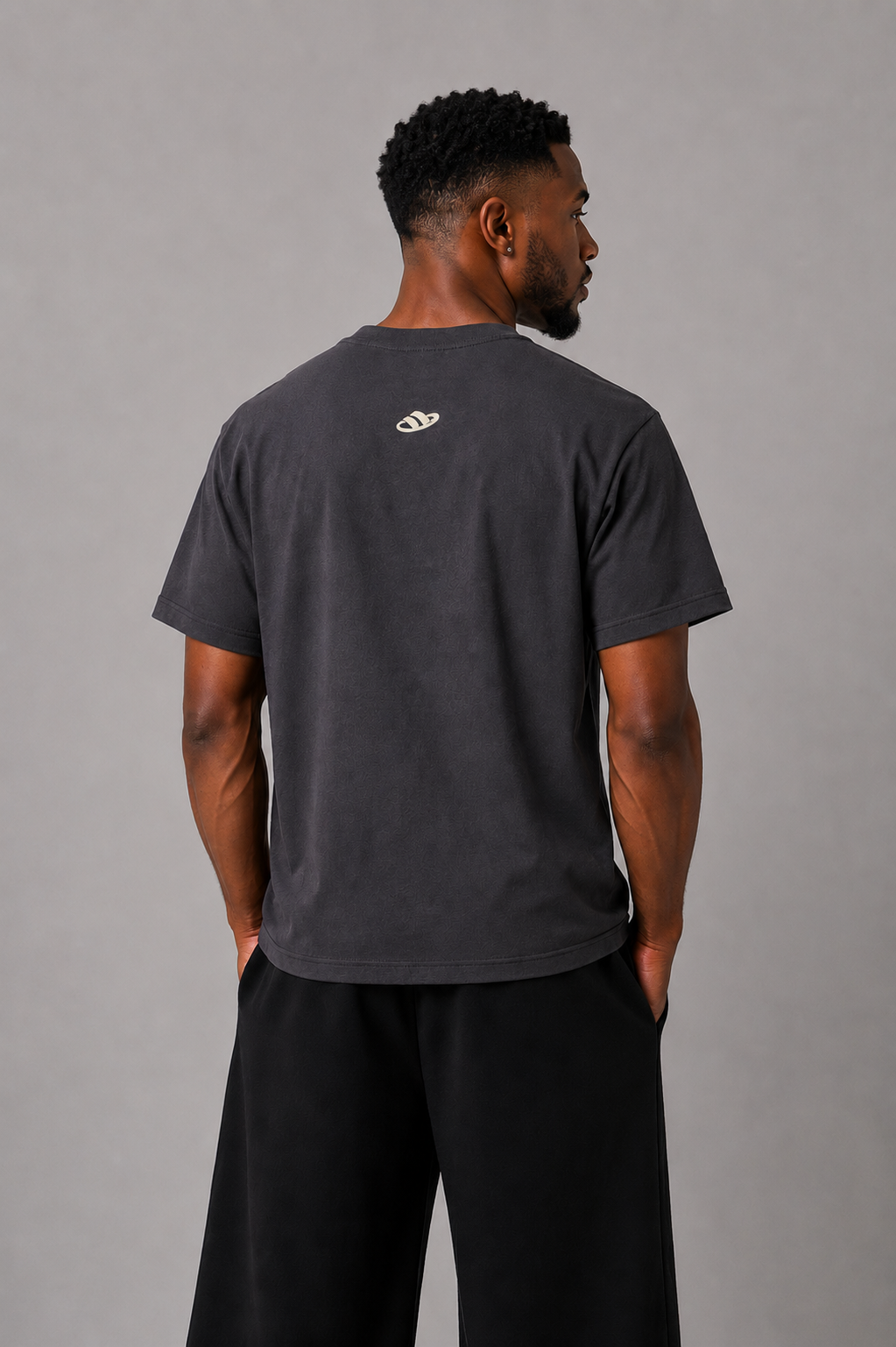 JESUS WAS OUTSIDE Tee Charcoal